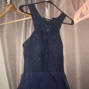 Blue prom dress